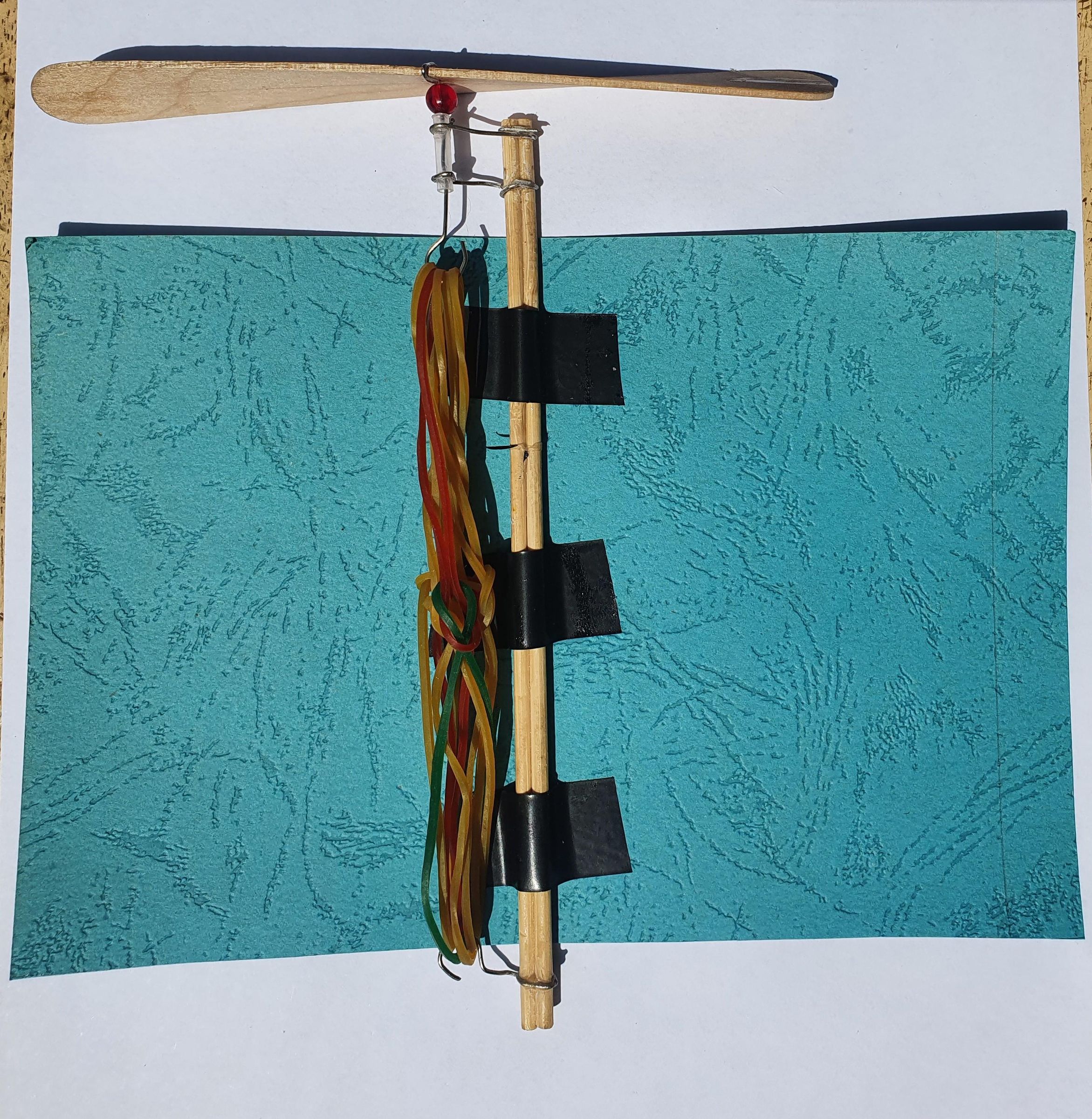 How to Make a Rubber Band Powered Helicopter 7 Steps (with Pictures