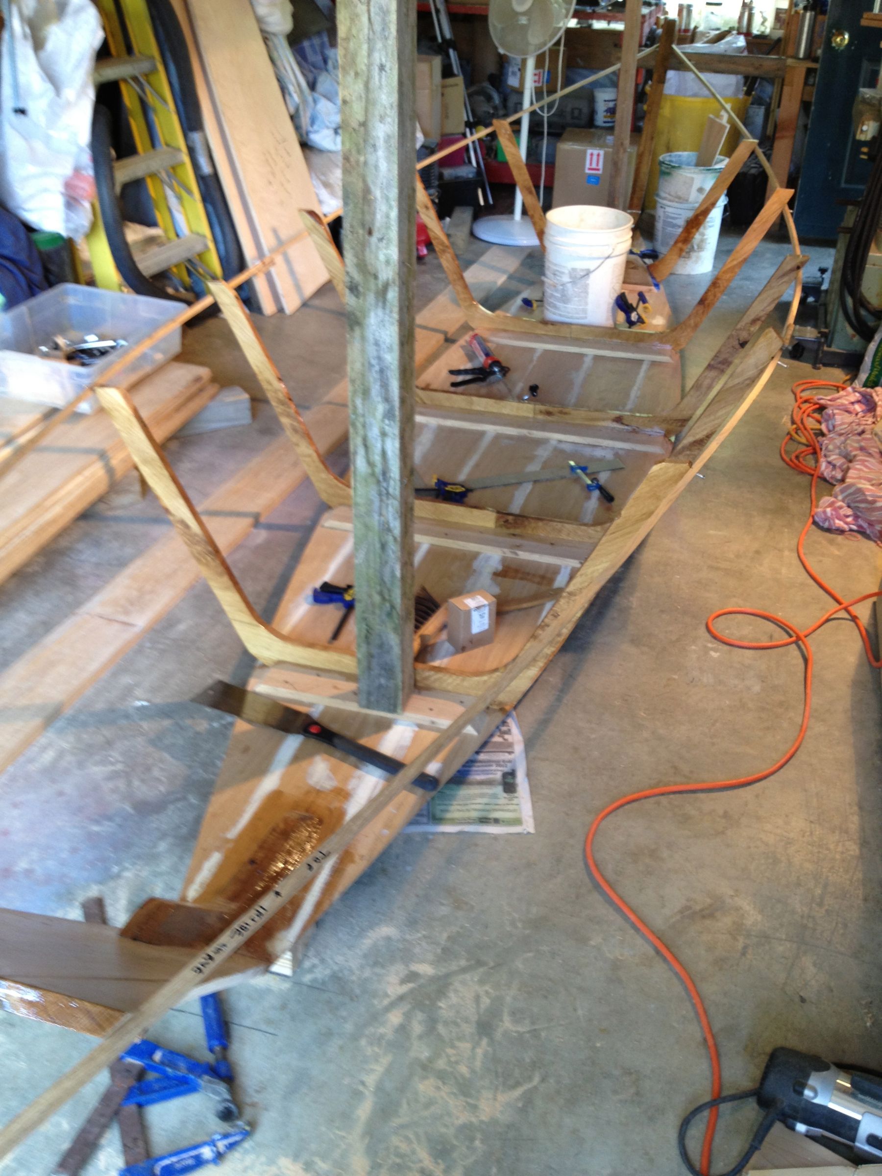How to construct ribs for an 18 foot Grand Banks dory