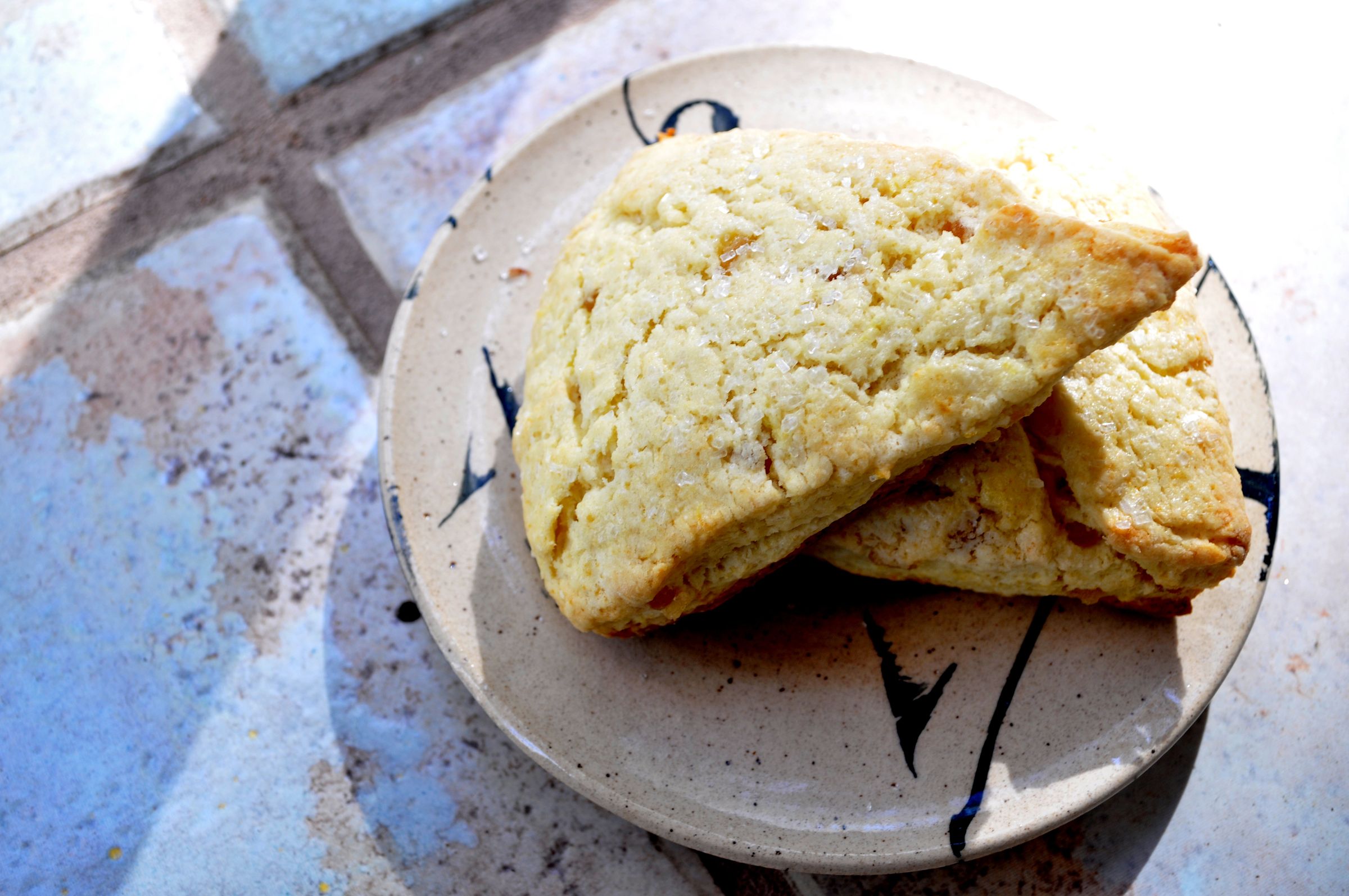 Lemon Ginger Cream Scones