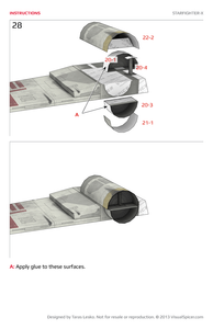 Starfighter-X Star Wars Inspired Paper Model