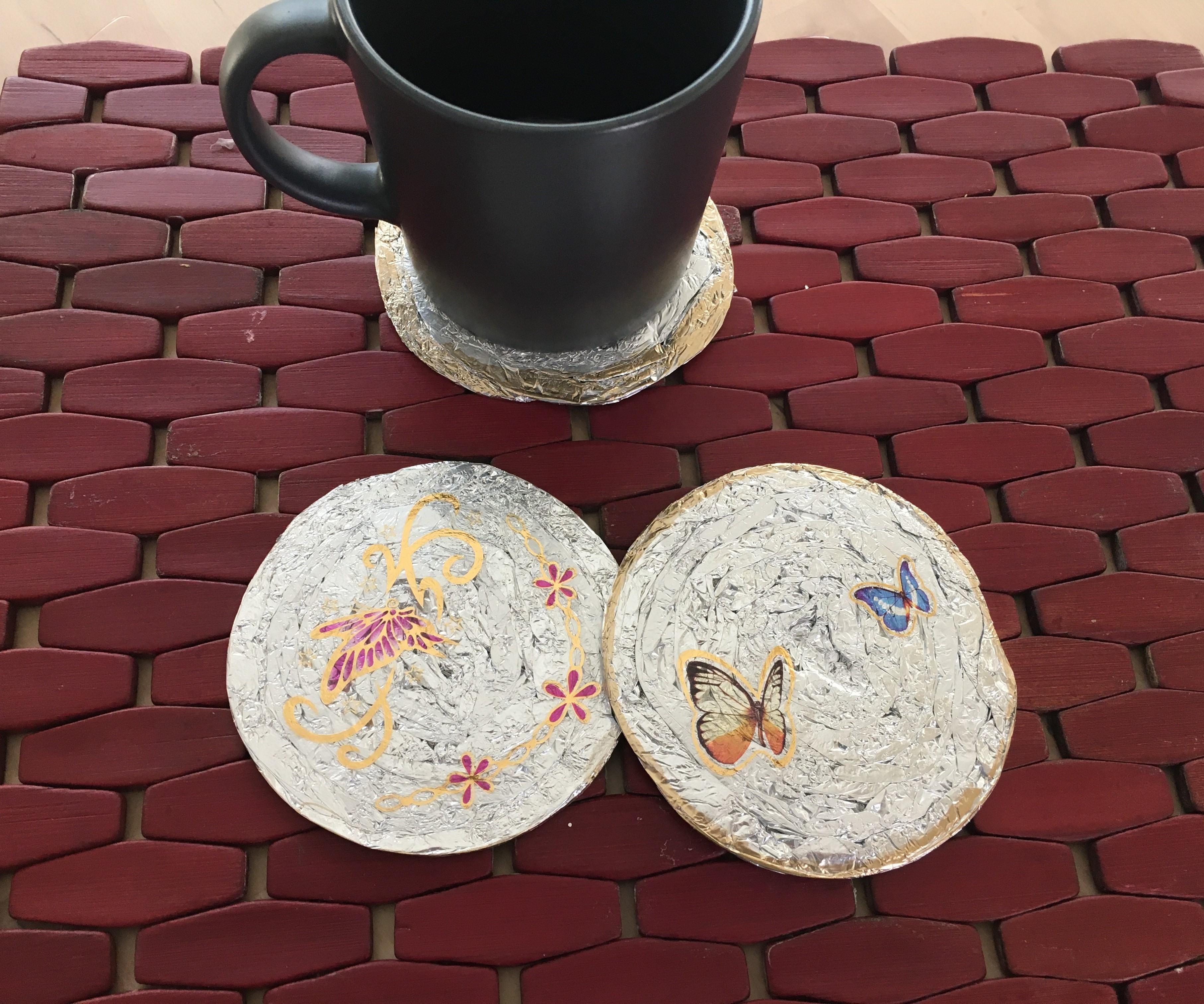 Tin Foil Coasters