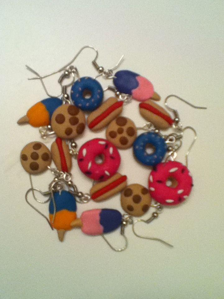 Polymer Clay Food Earrings