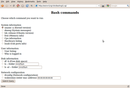 Simple Linux Commands From a Web Page. : 9 Steps - Instructables
