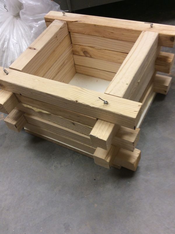 Wooden Flower Pot