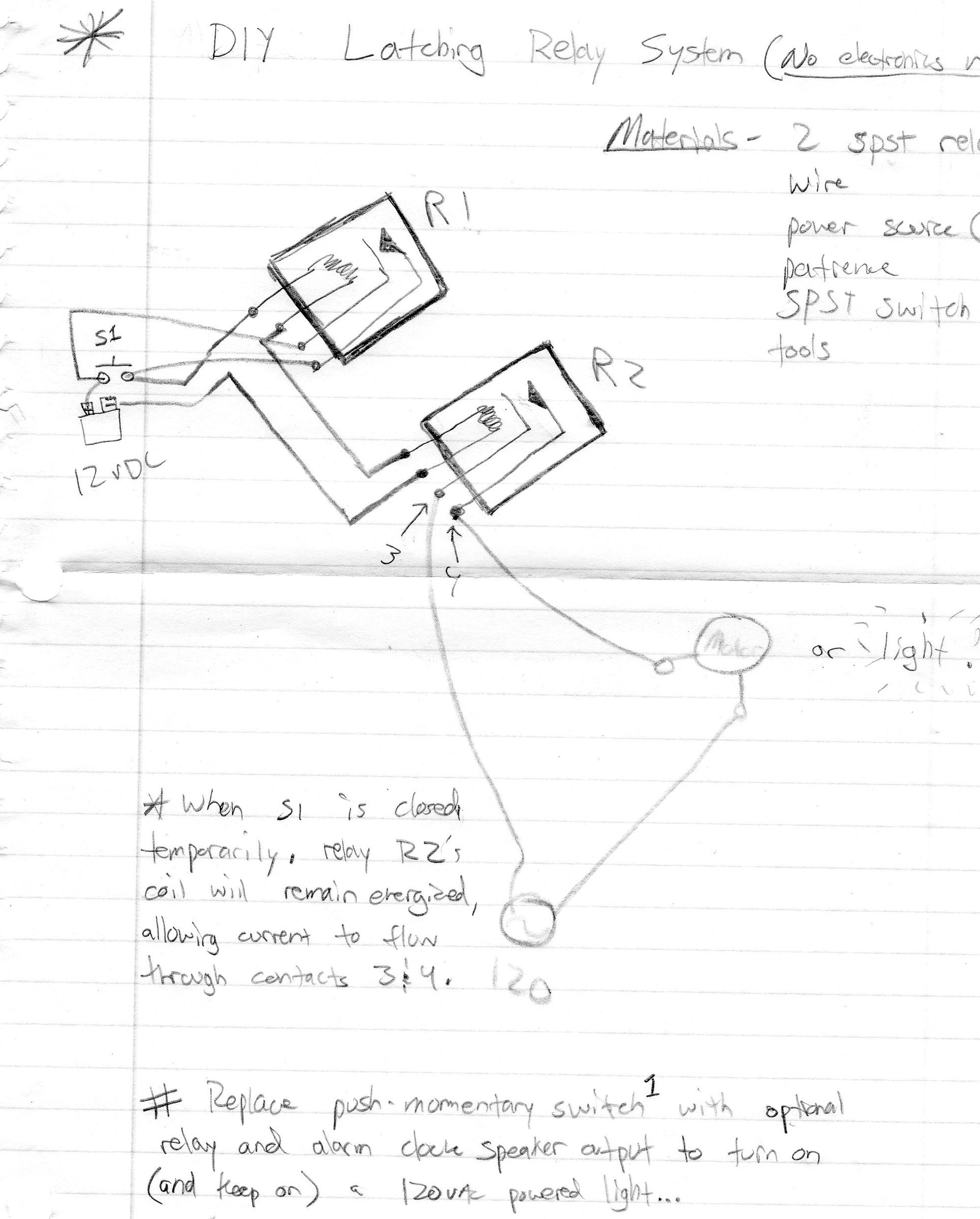 DIY Latching Relay System