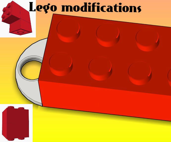 3d Print Modified Legos + k'nex