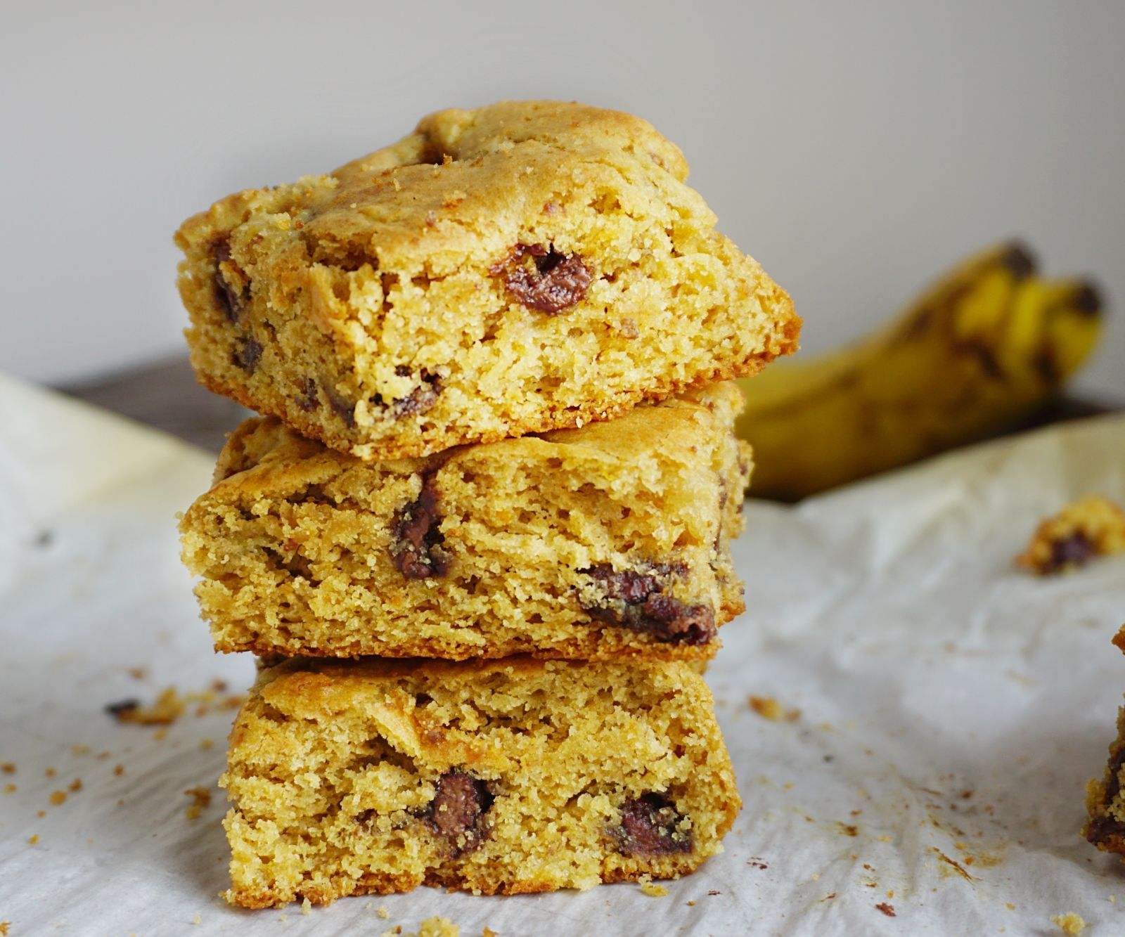 Almond Butter Banana Cookie Bars