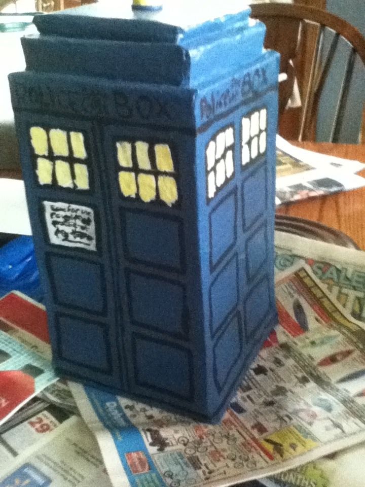 Paper Mâché TARDIS