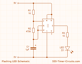 555 Timer Flashing Led Circuit - Instructables