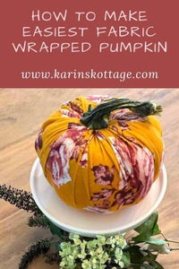Recycled T-shirt Wrapped Faux Pumpkins