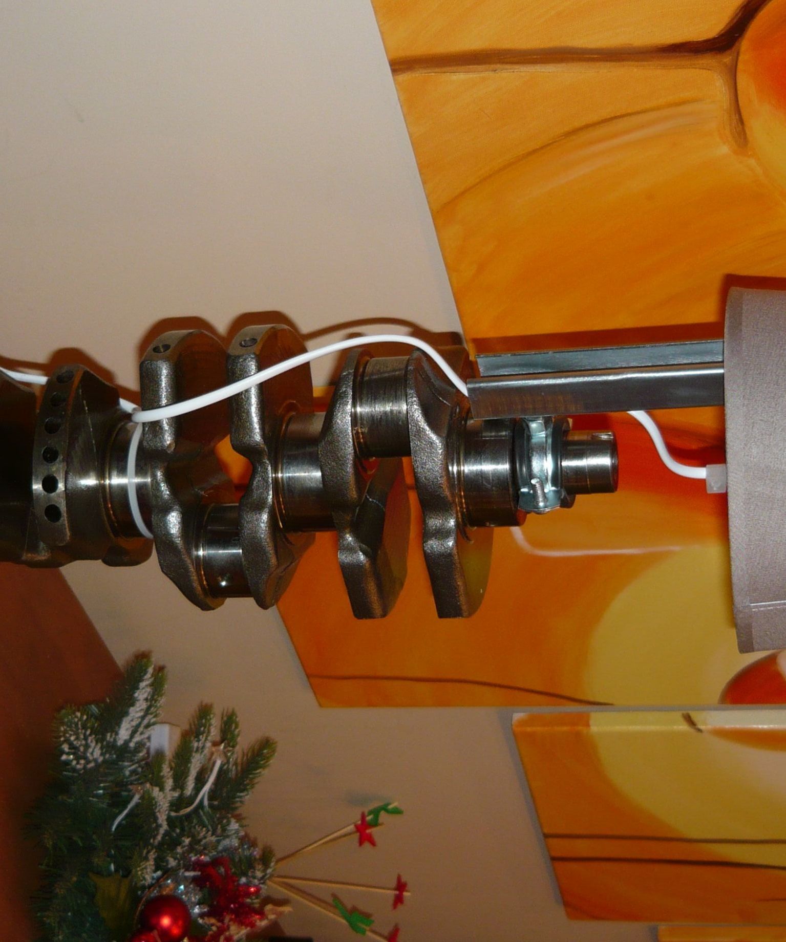 Lancia Lybra Engine Crankshaft Table Lamp DIY