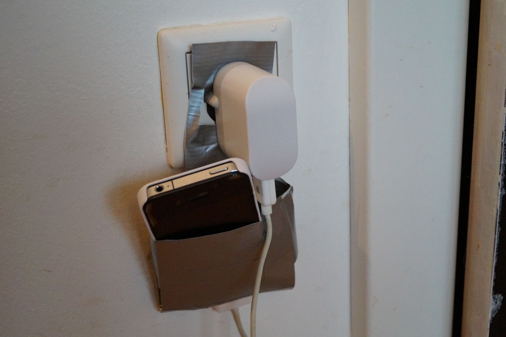 Duct Tape Phone Charging Holder 4 Steps Instructables