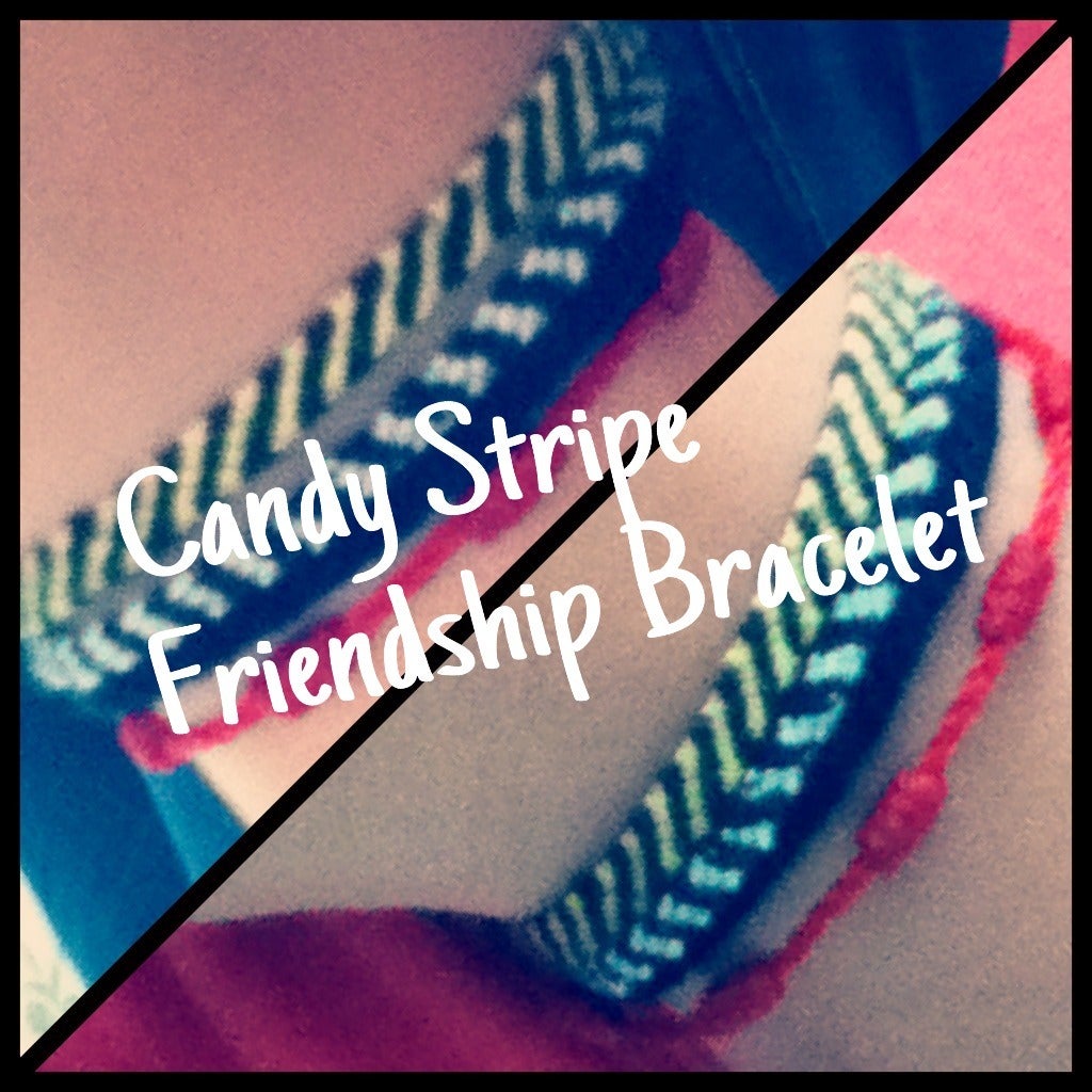 Candy Stripe Friendship Bracelet 7 Steps Instructables