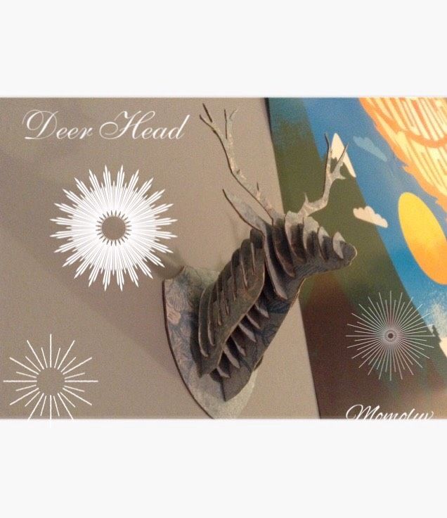 Papercraft Deer Head