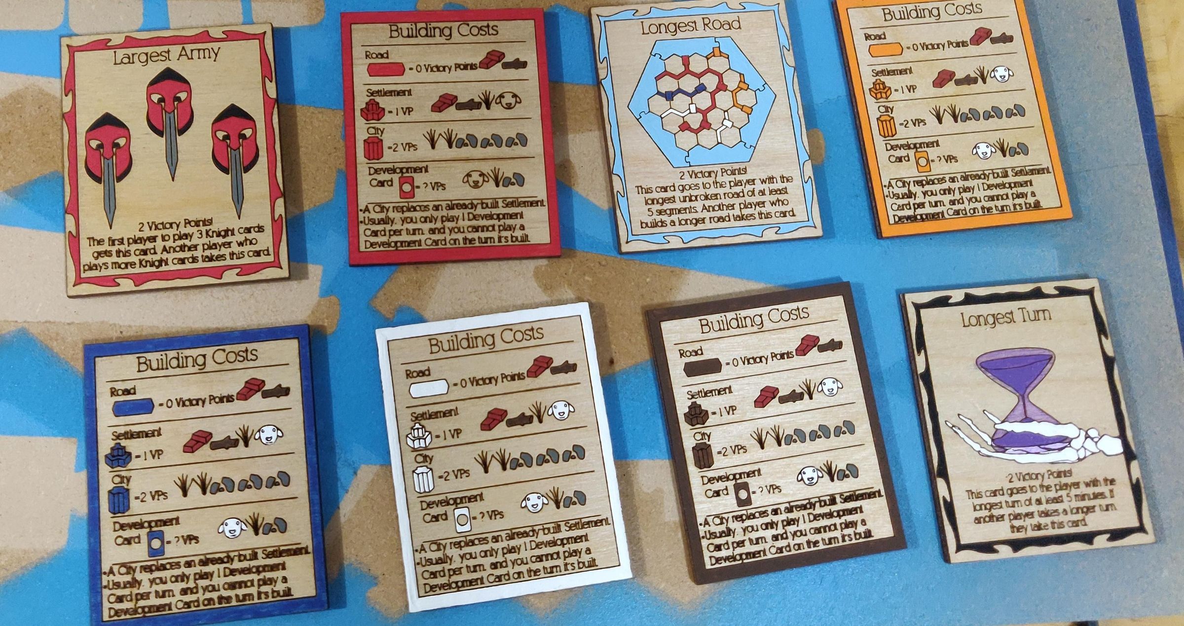 Laser-Cut Travel-Sized Catan Original and 5-6 Player Extension : 15 ...