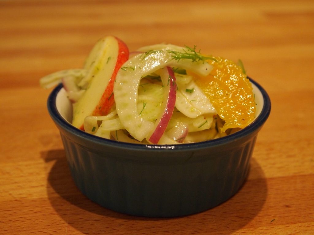 Fennel Salad With Apples & Oranges
