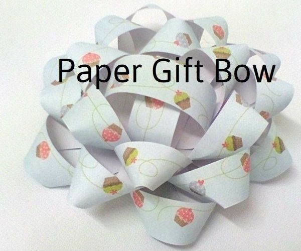 Simple Paper Gift Bow