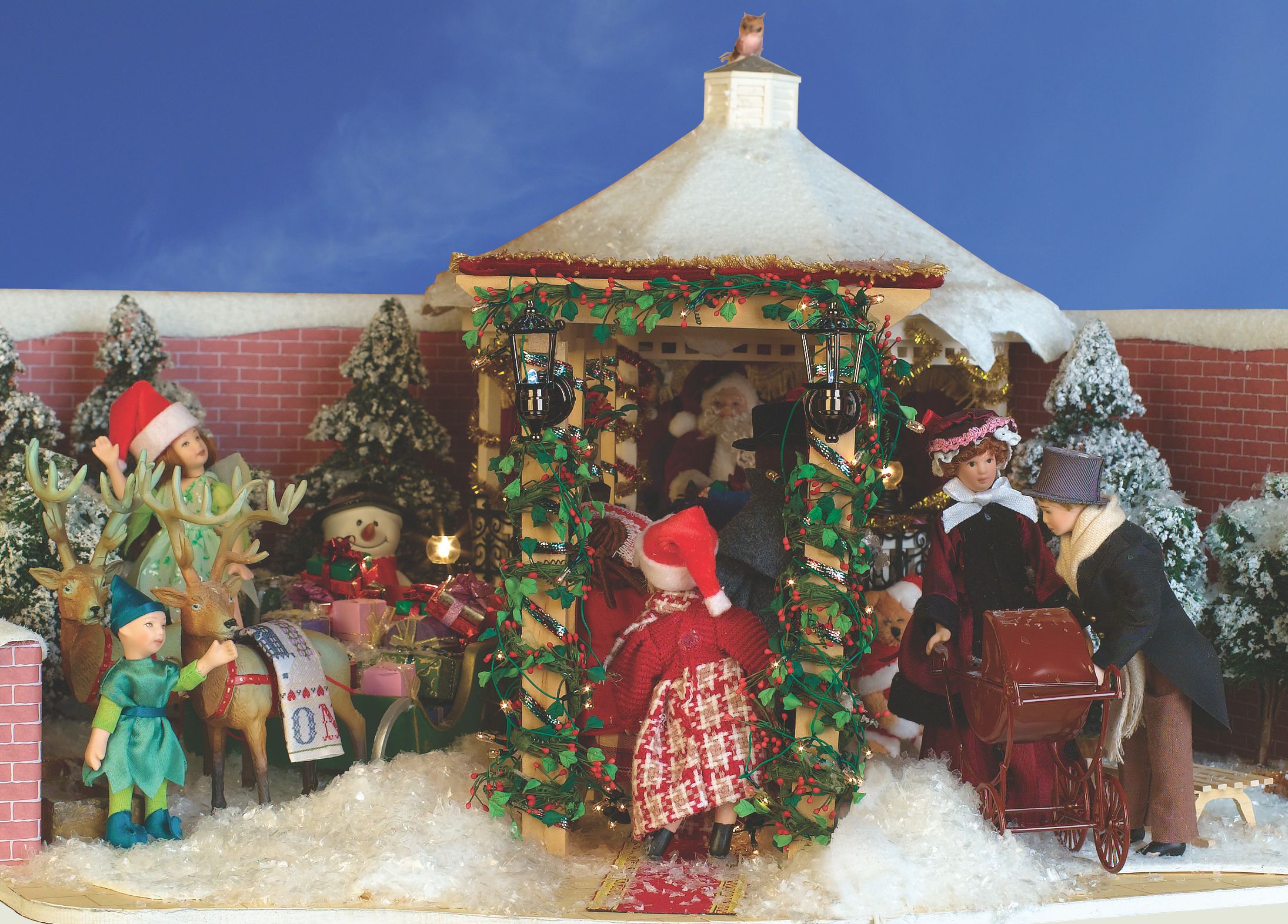 Miniature Victorian  Christmas Bandstand