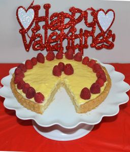 Raspberry Mascarpone Coconut Cream Tart