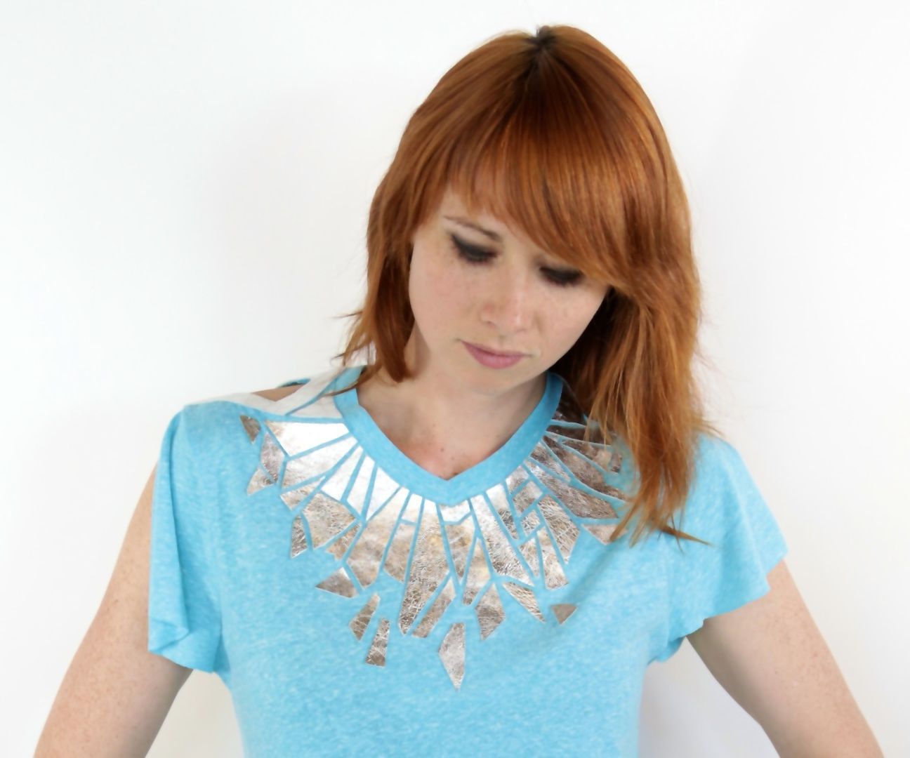 No-Sew Leather T-Shirt Mod