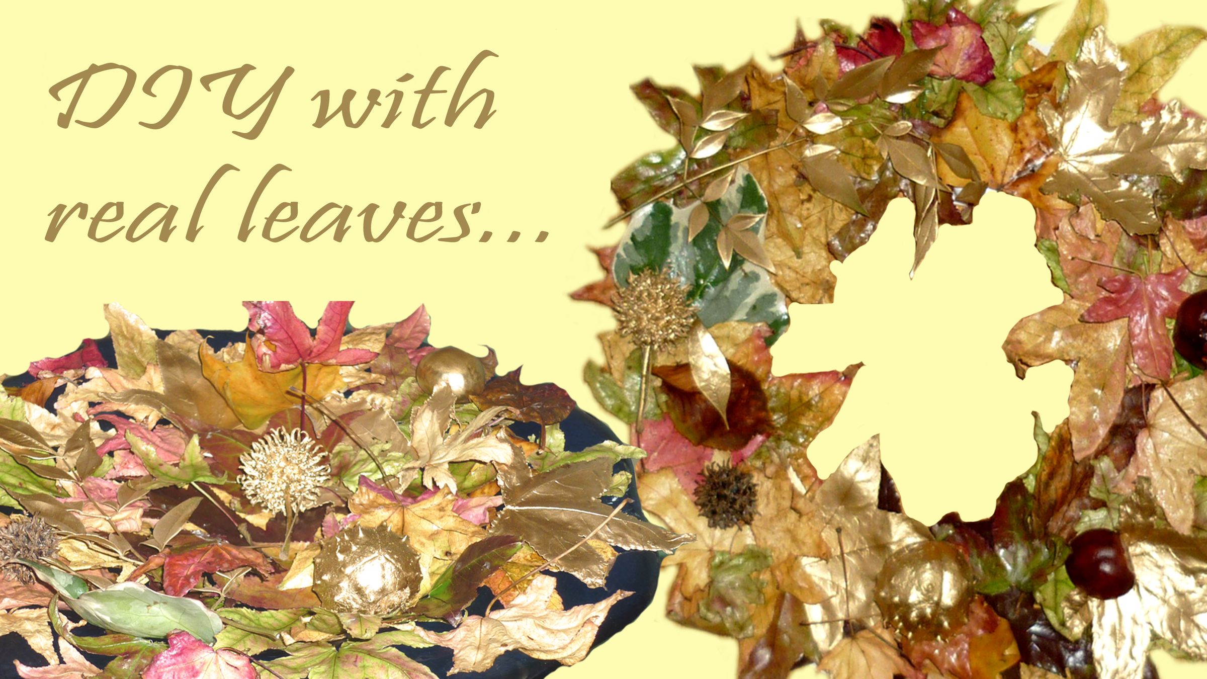 How to Use Real Leaves for the Fall Season +decorating Ideas!!
