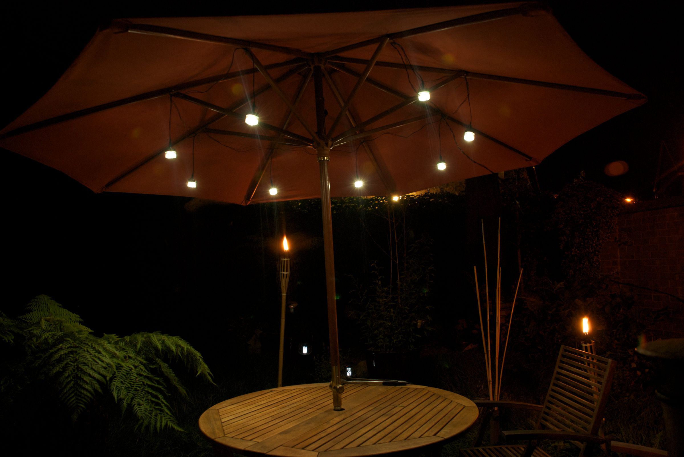 diy umbrella lights patio LED Patio Umbrella Jar Lights : 6 Steps