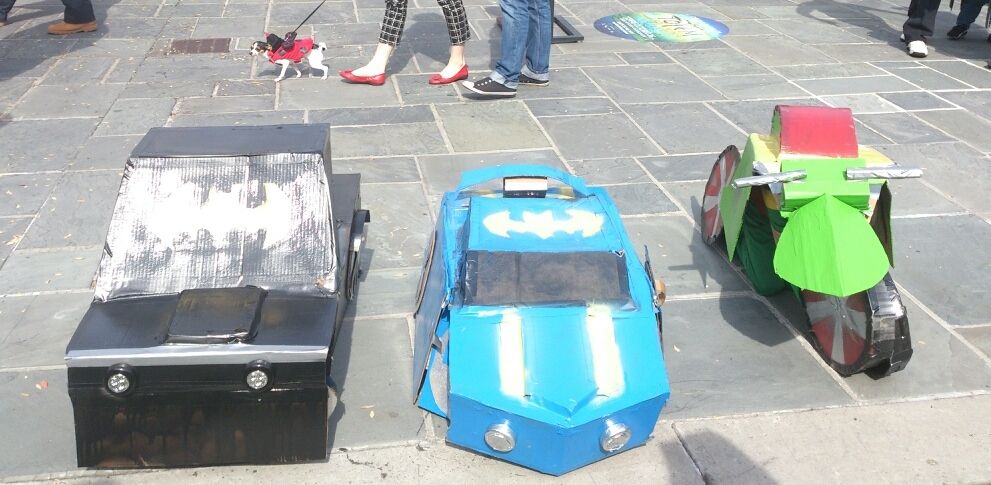 Transforming Batmobiles and Robin Motorcycle