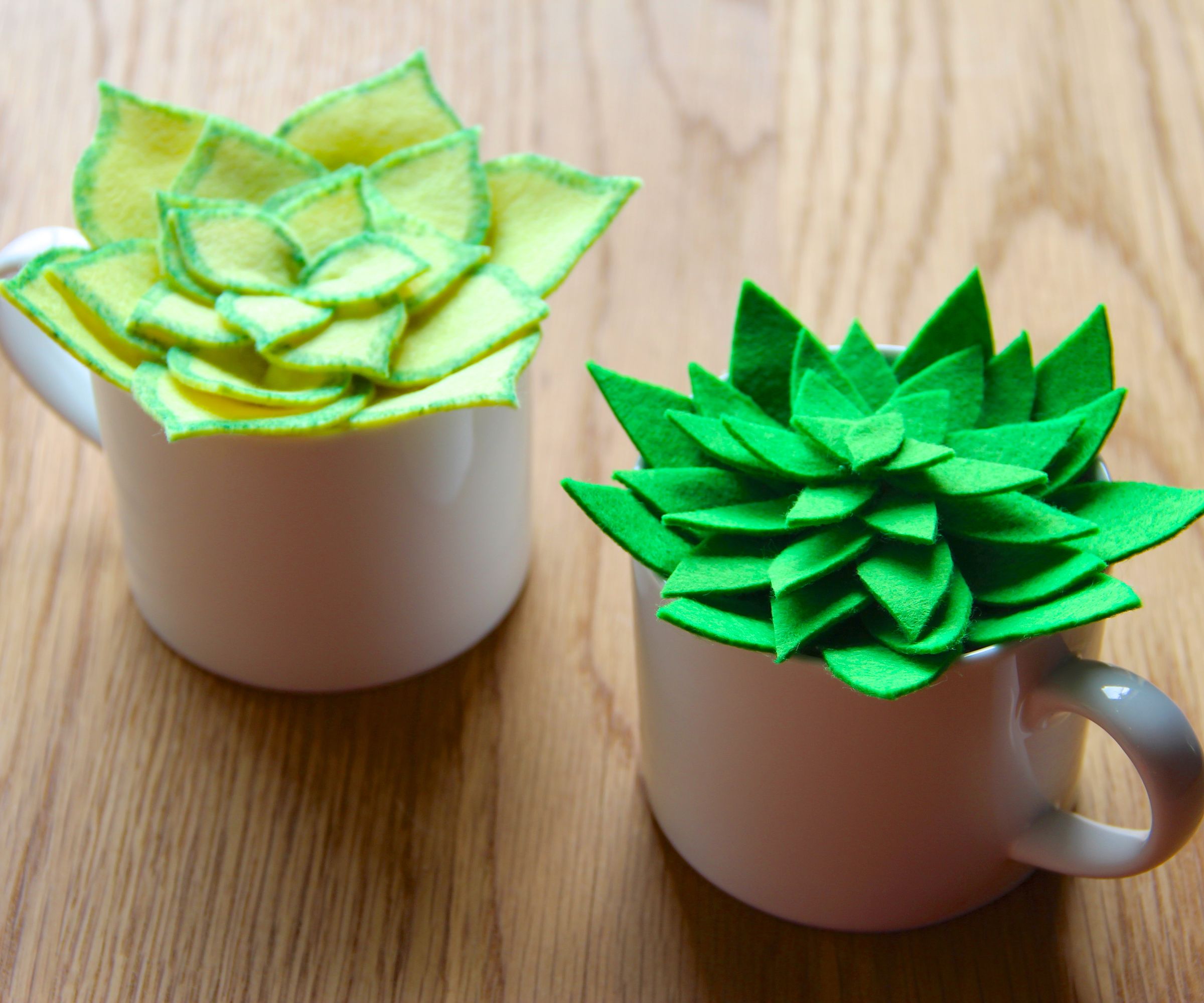 DIY Felt Succulents