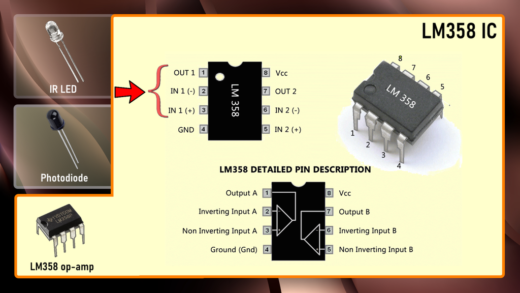 Ir Sensor Module Using Lm358