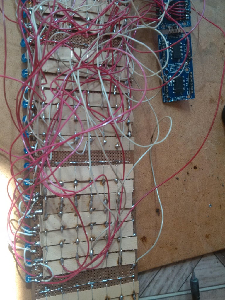 DIY LED Matrix : 8 Steps Circuit Diagram