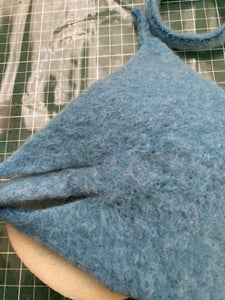 Making a Hem/seam by Felting:  