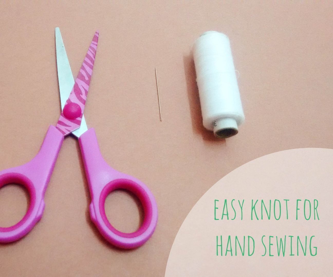 Easy Knot for Hand Sewing