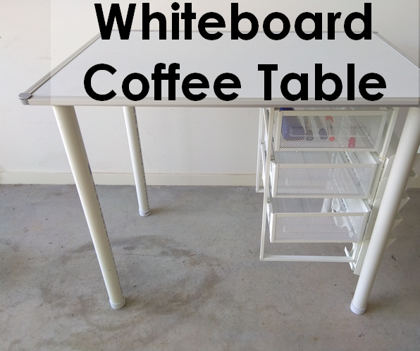 Whiteboard Study Table - Ikea Hack