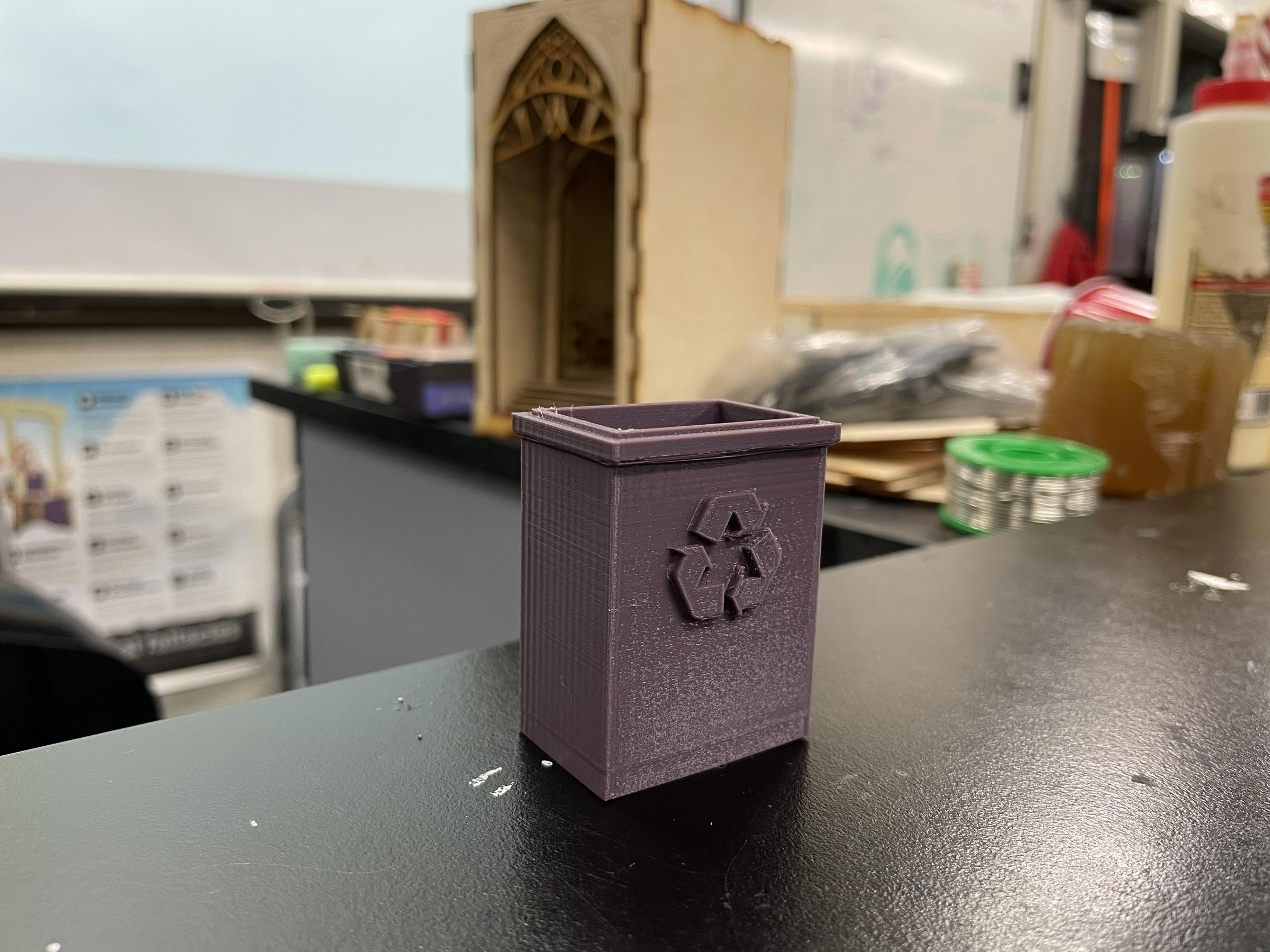 3D Printed Recycling Bin (For Me to Learn the Basic Process of 3D ...