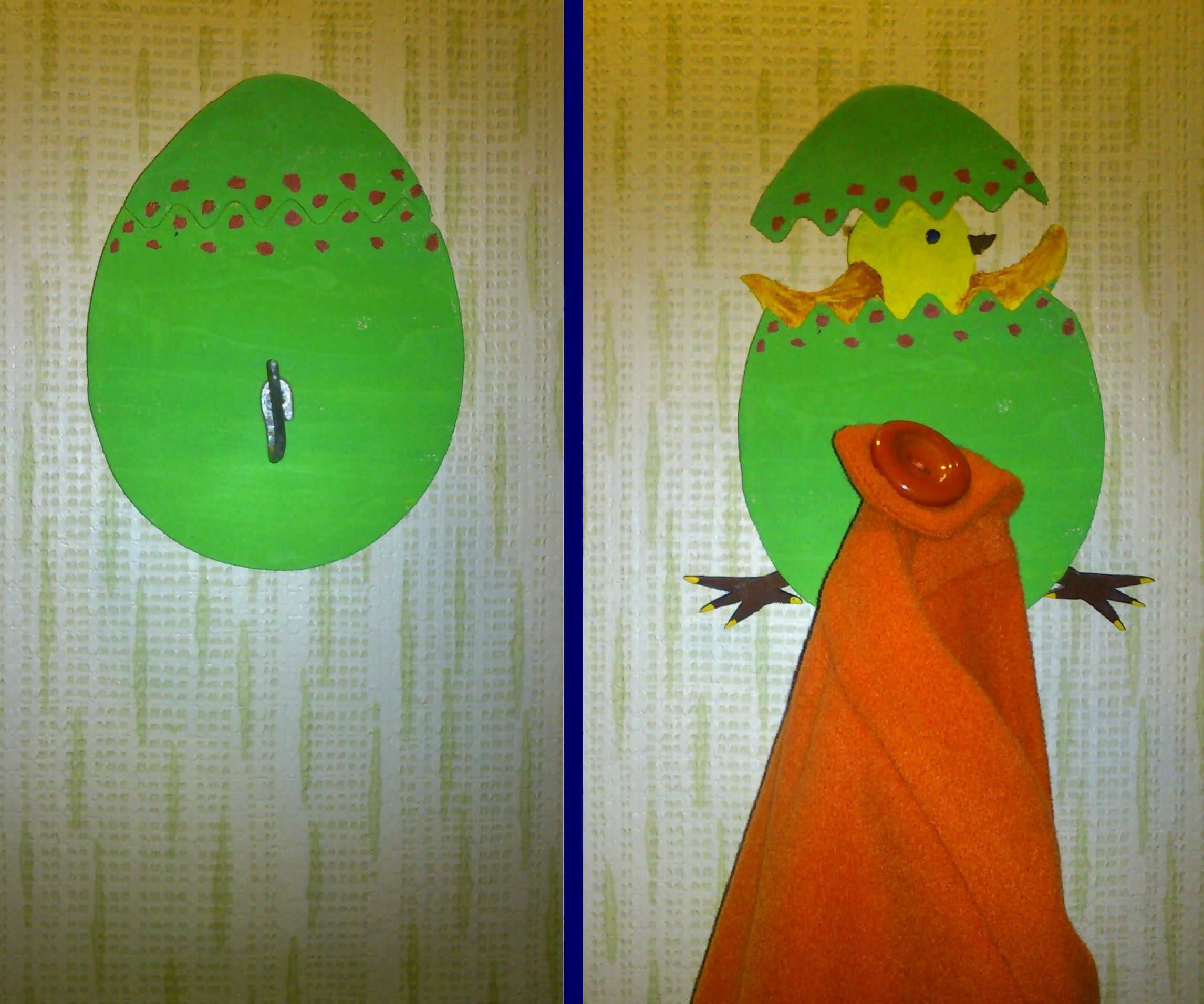 Child Hatching Egg Coat Hook, V2