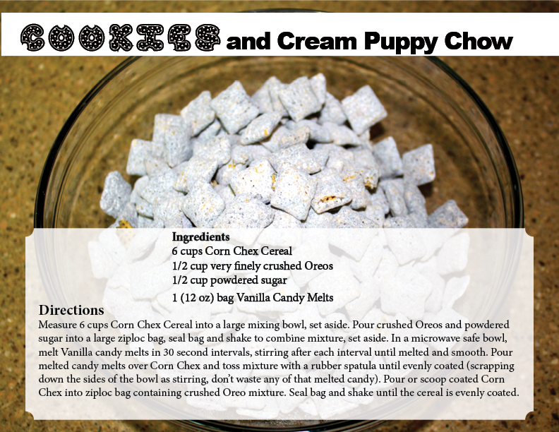 Cookies and Cream Puppy Chow