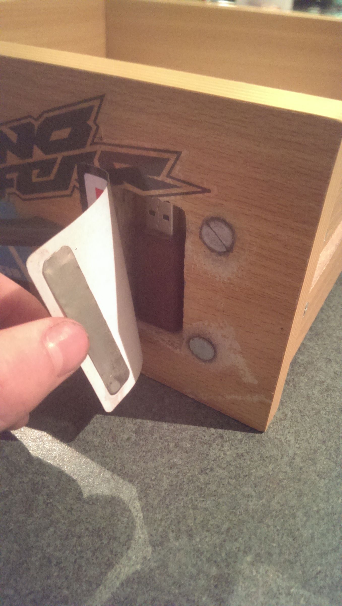 Drawer Panel Secret Compartment