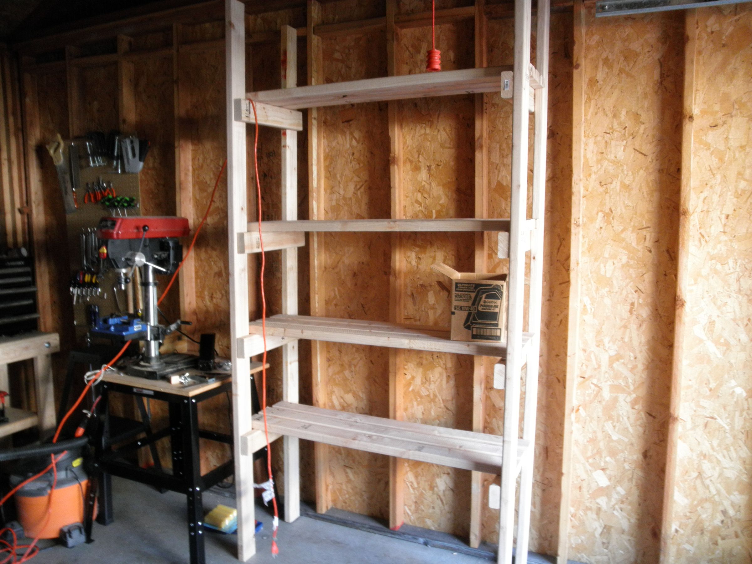 Simple Garage Shelf 6 Steps Instructables