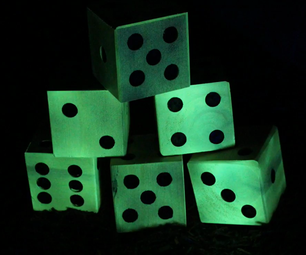 Giant Outdoor Glow-in-the-Dark Yard Dice