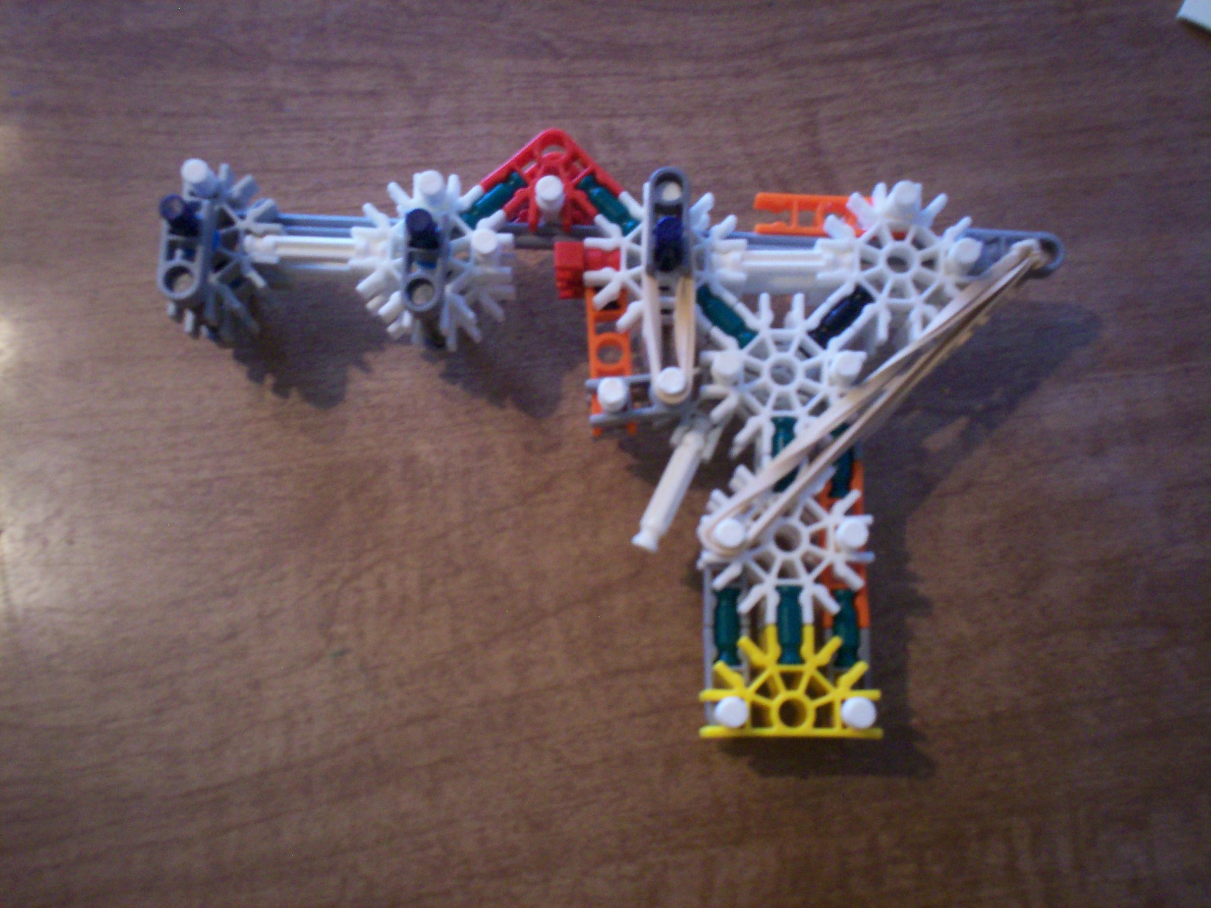 Single Shot Muzzle-Loader Knex Pistol With Low/High Setting.