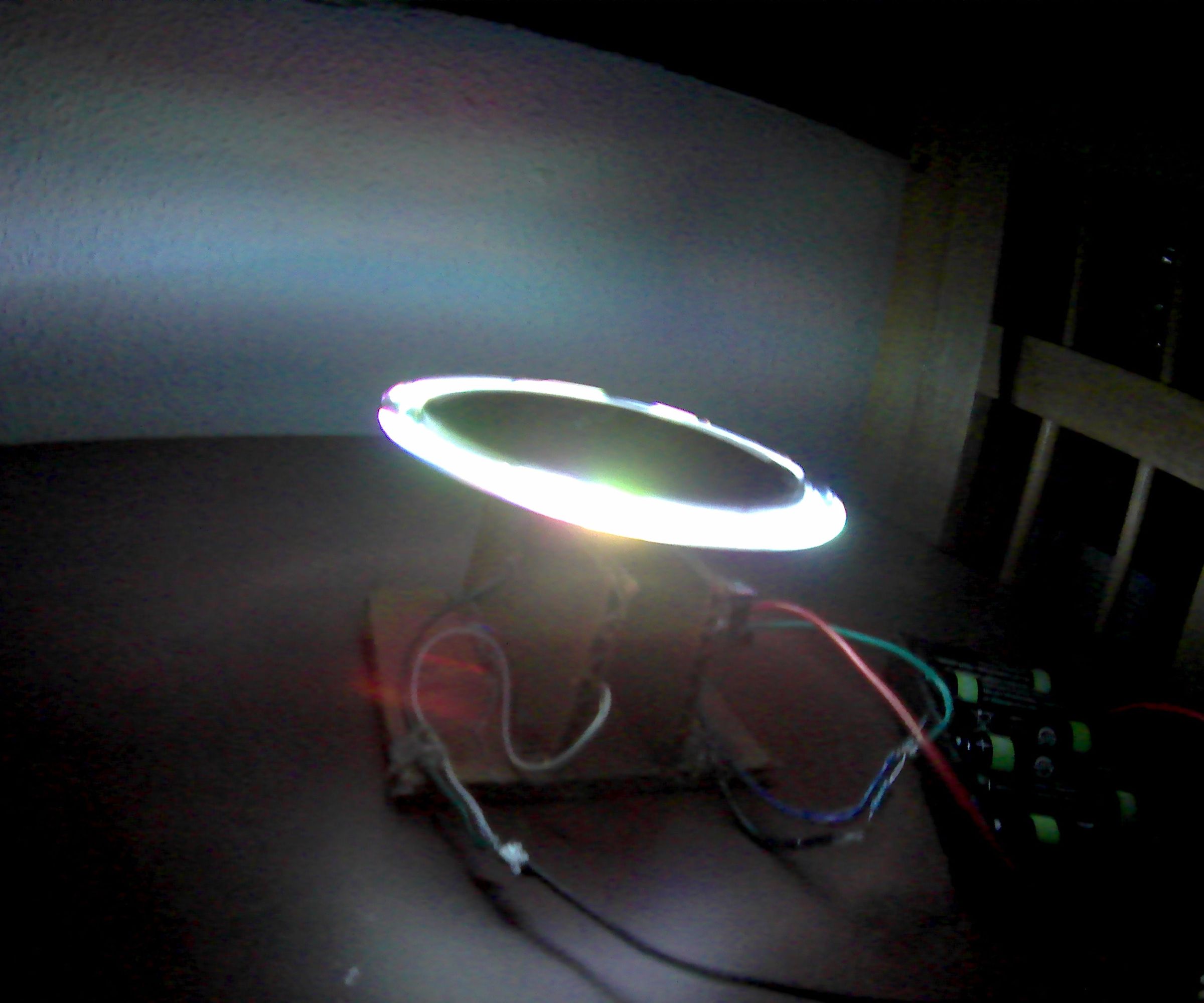 What to Do With Random Motor Collections: Project 2: Spinning Lights (Model UFO)