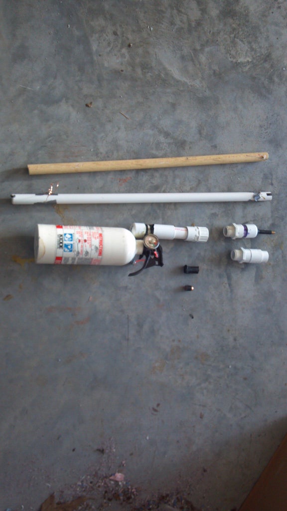 How to Make an EASY SEMIAUTO Spud Gun Out of a Fire Extinguisher Plus