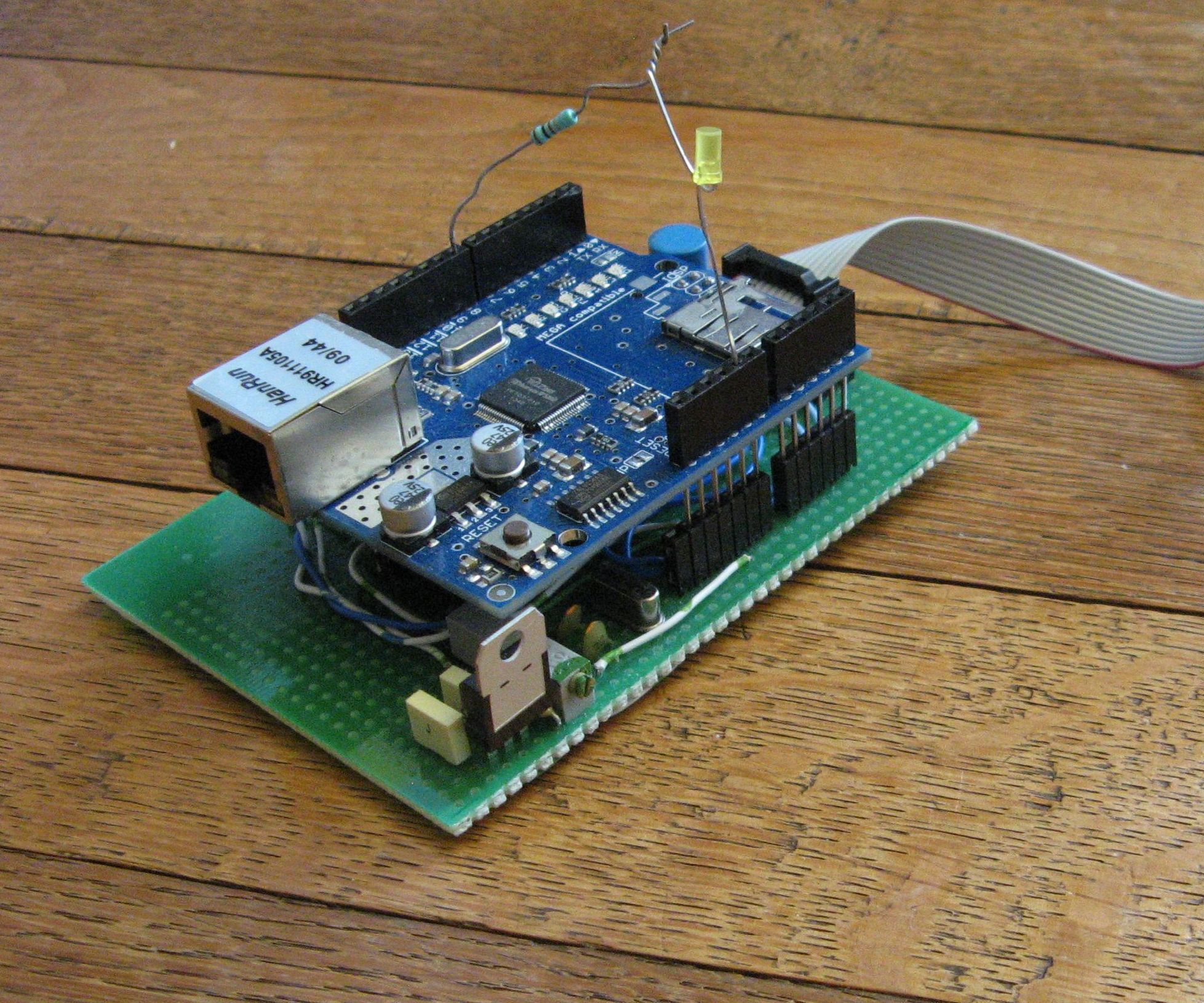 Arduino Atmega644/1284 Clone+ethernet Shield+advancedHMI+VB NET+MODBUS TCP