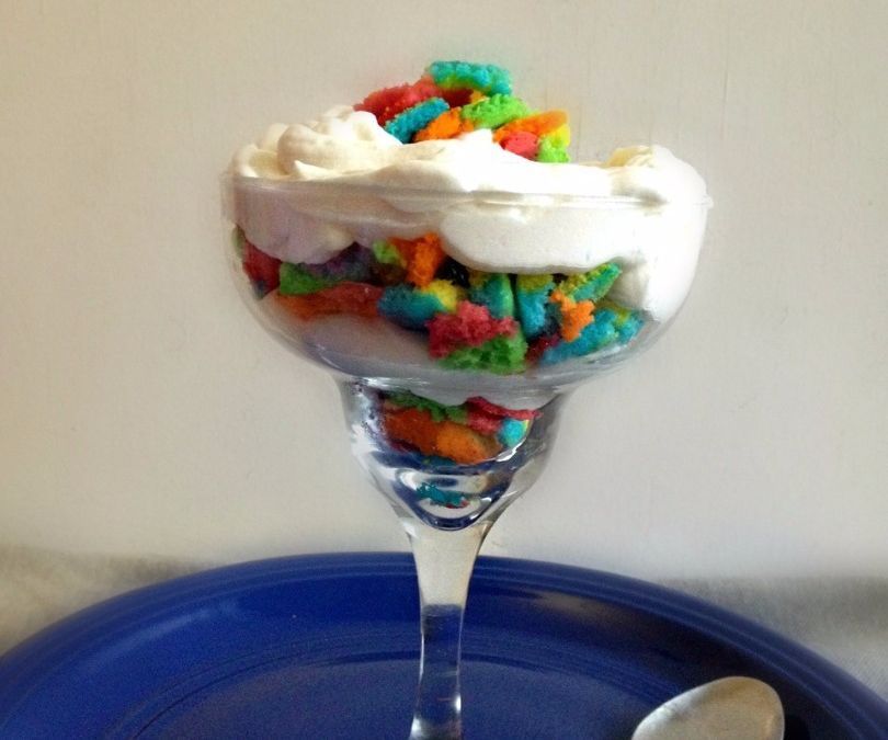 JELL-O Rainbow Cake Trifle