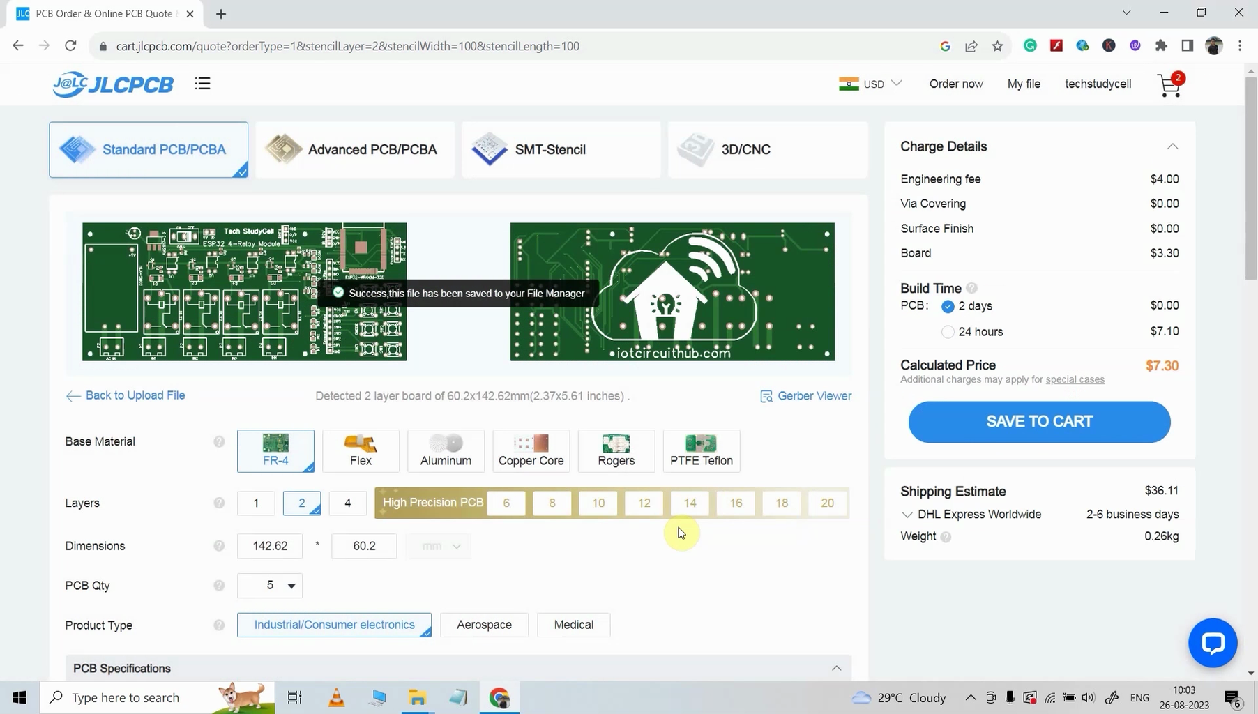 Steps to Order the PCB Assembly From JLCPCB