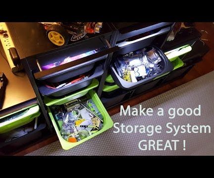Build Extendable LED Lights to Make a Great Storage System