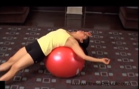 Abdominal and Middle Back Stretch