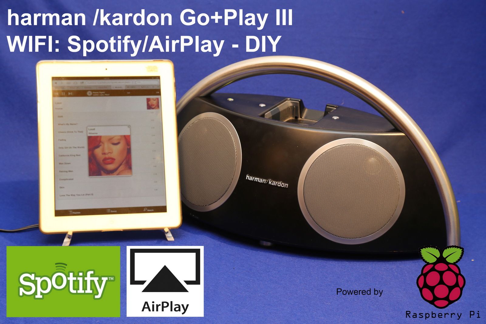 Spotify & Airplay Boombox From a HK Go+Play II