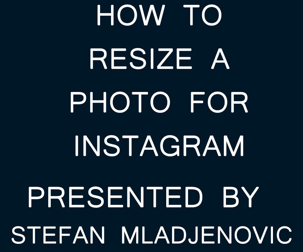 How to Resize a Photo for Instagram Using Adobe Photoshop CS