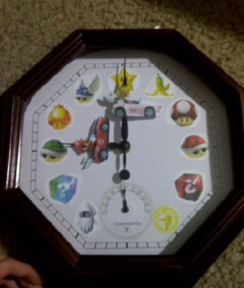 Mario Kart Wii Clock